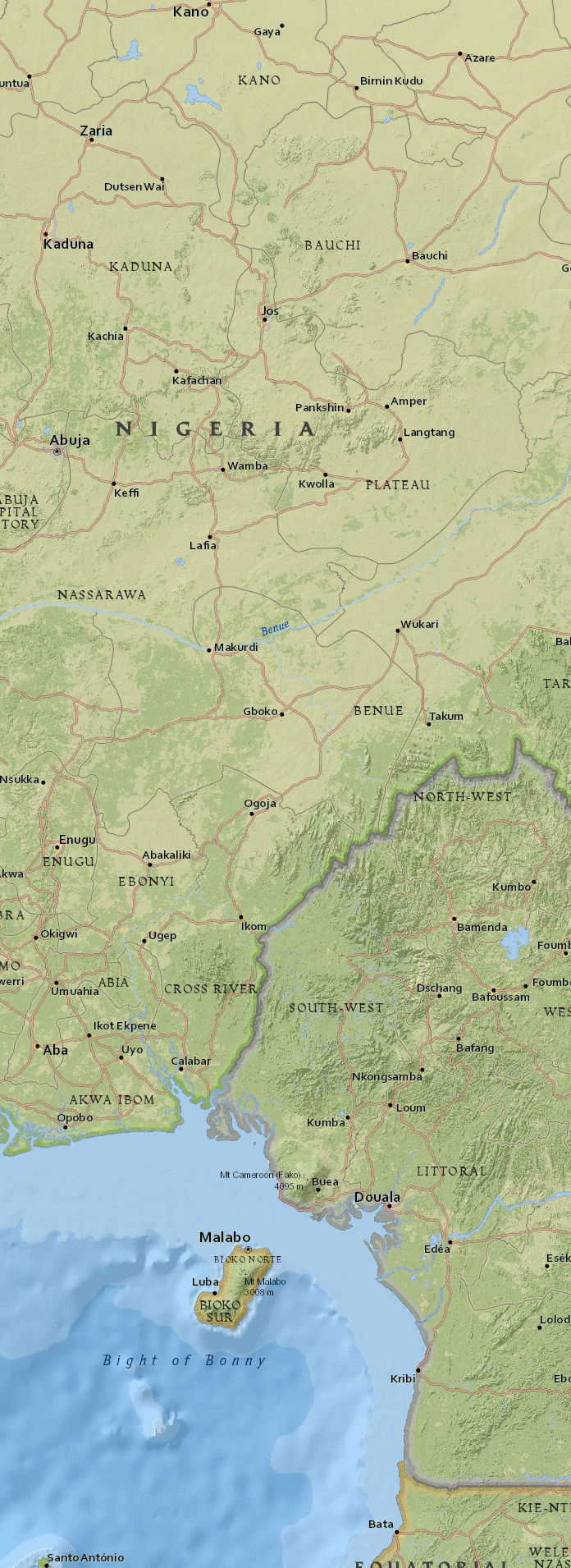 Карта Africa-NG