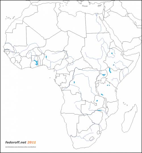 Карта-схема Африки