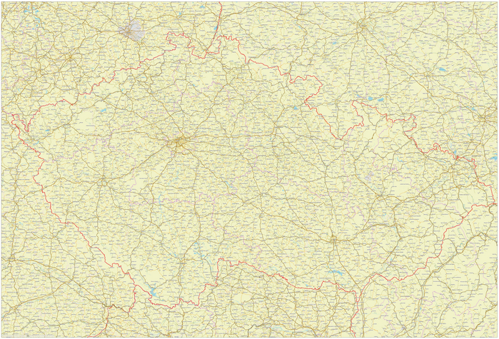 Векторные карты Чехии для скачивания и печати AI SVG EPS PDF CDR