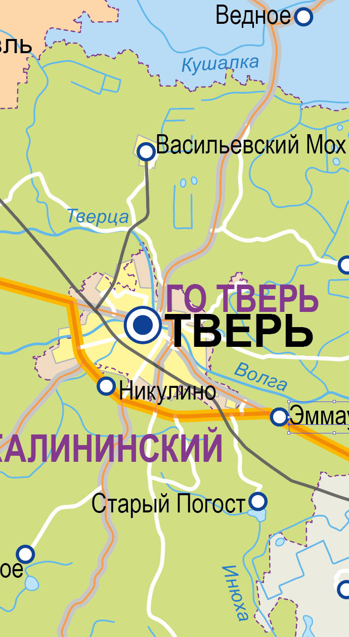 Карты Тверской области