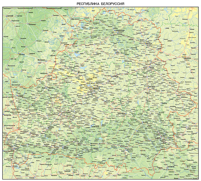 Векторные карты Беларуси для скачивания и печати AI SVG EPS PDF CDR