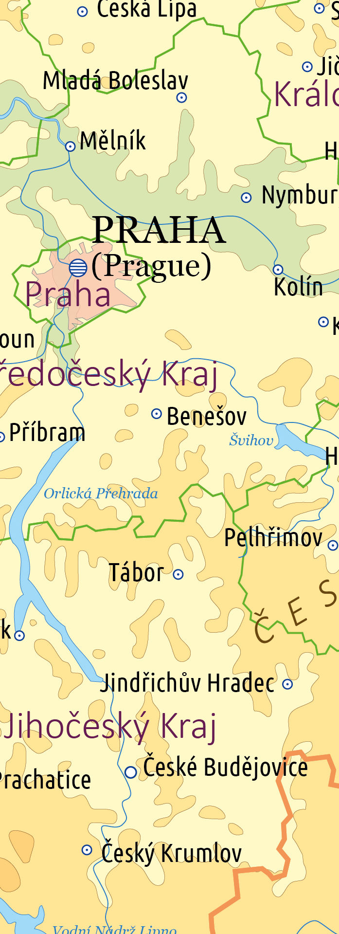 Векторные карты Чехии для скачивания и печати AI SVG EPS PDF CDR