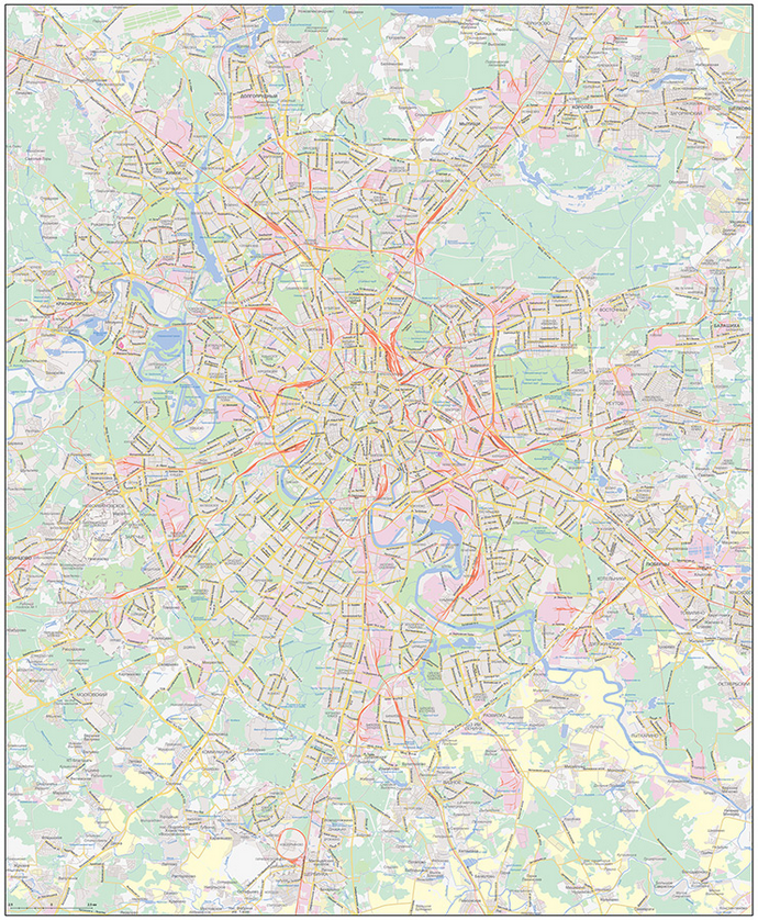 Векторные карты Москвы для скачивания и печати AI SVG EPS PDF CDR