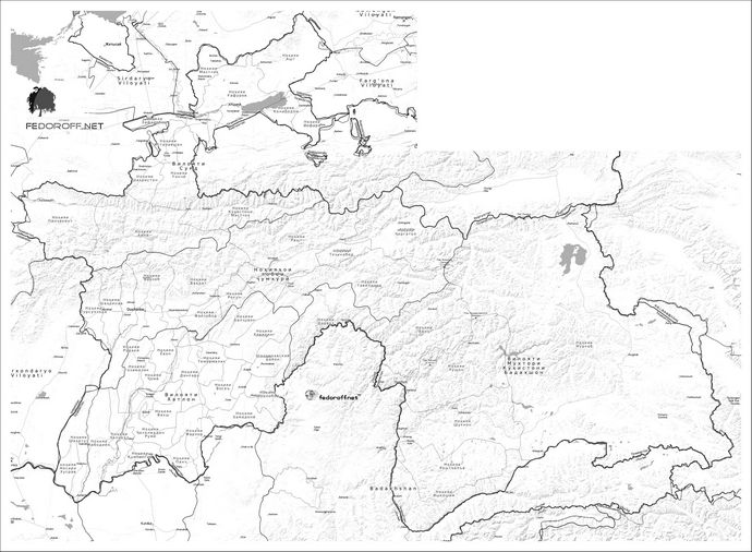 Карты Таджикистана