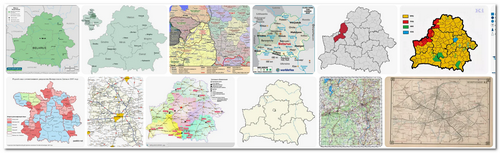 Подробная карта Белоруссии