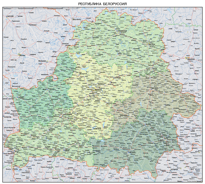 Векторные карты Беларуси для скачивания и печати AI SVG EPS PDF CDR