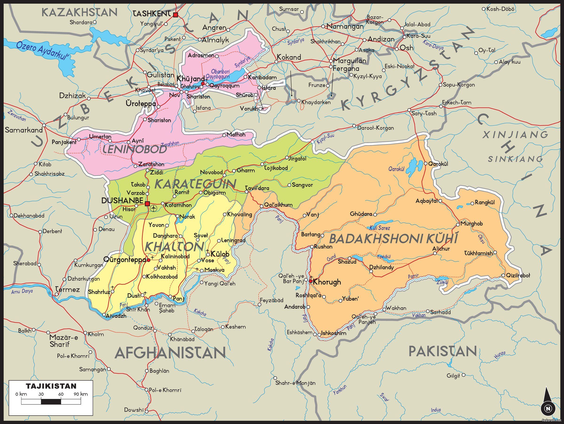 Таджикские территории. Карта Республики Таджикистан. Таджикистан карта географическая с городами и поселками подробная. Таджикистан на политической карте. Таджикистан карта географическая с городами.