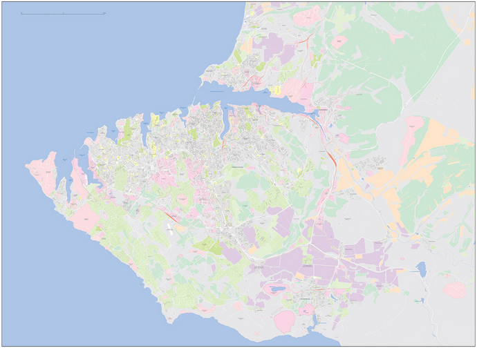Векторные карты Севастополя для скачивания и печати AI SVG EPS PDF CDR