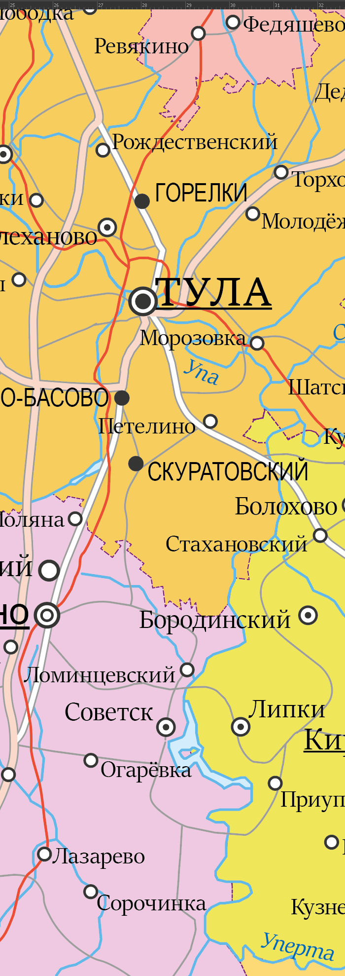 Тульская область-АО​​​​​​​Ц