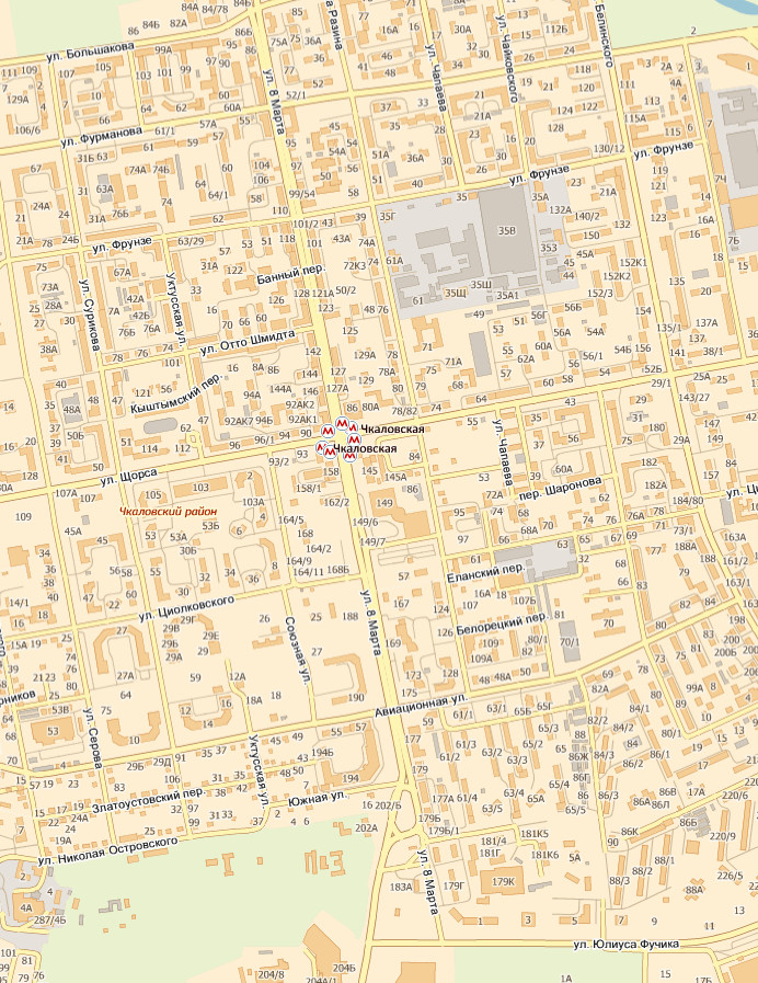 Подробная карта Екатеринбурга