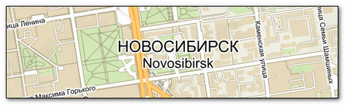 Подробная карта Новосибирска