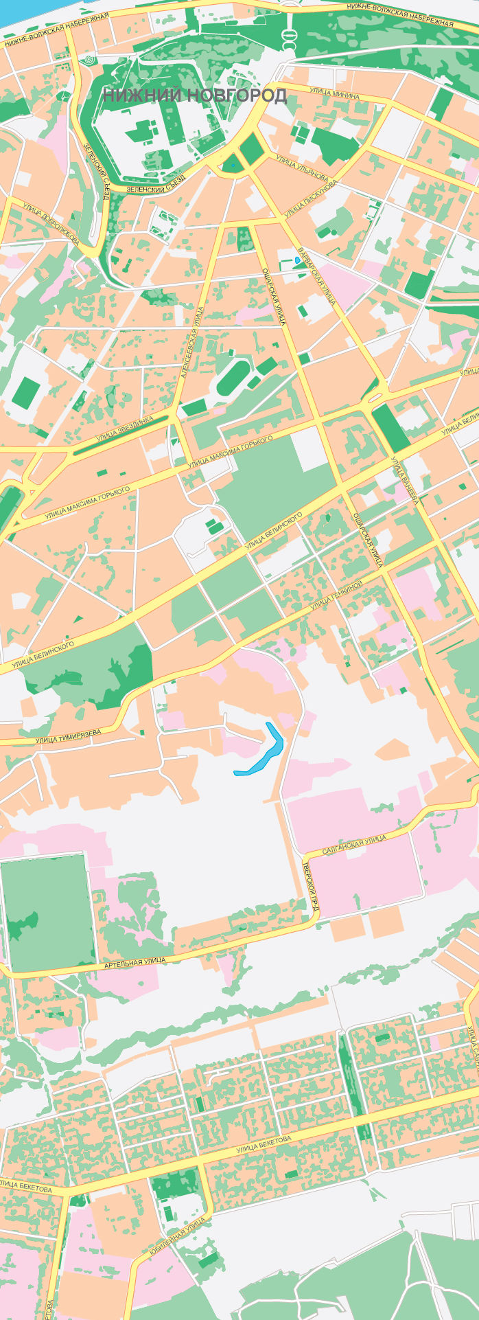 Векторные карты Нижнего Новгорода для скачивания и печати AI SVG EPS P