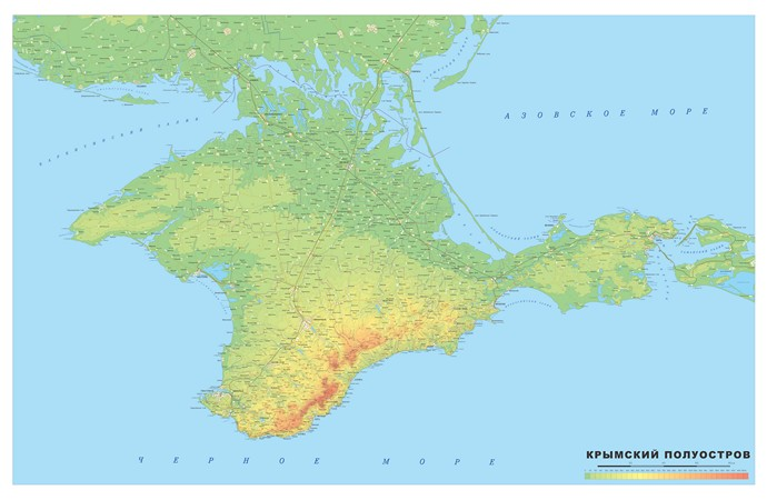 Векторные карты Крыма для скачивания и печати AI SVG EPS PDF CDR