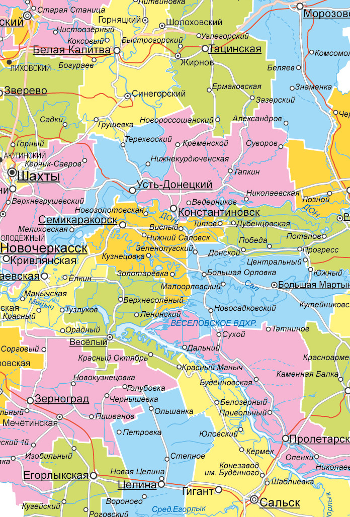 Карты Ростовской области