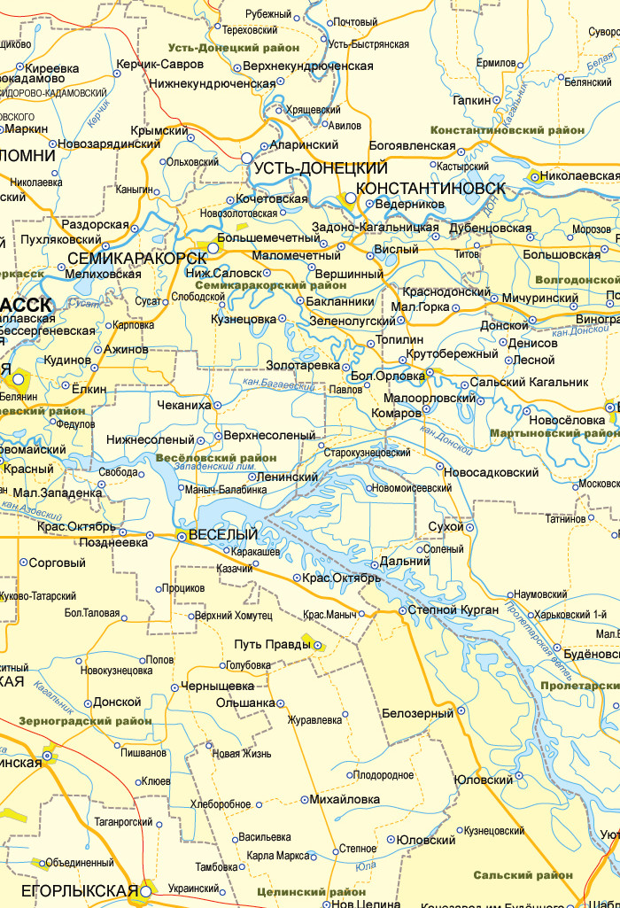 Карты Ростовской области