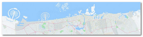 Карта Дубая [для настенной печати]