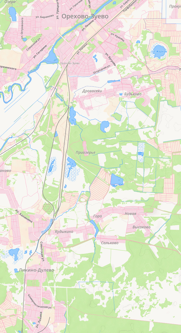 Карта Московской агломерации