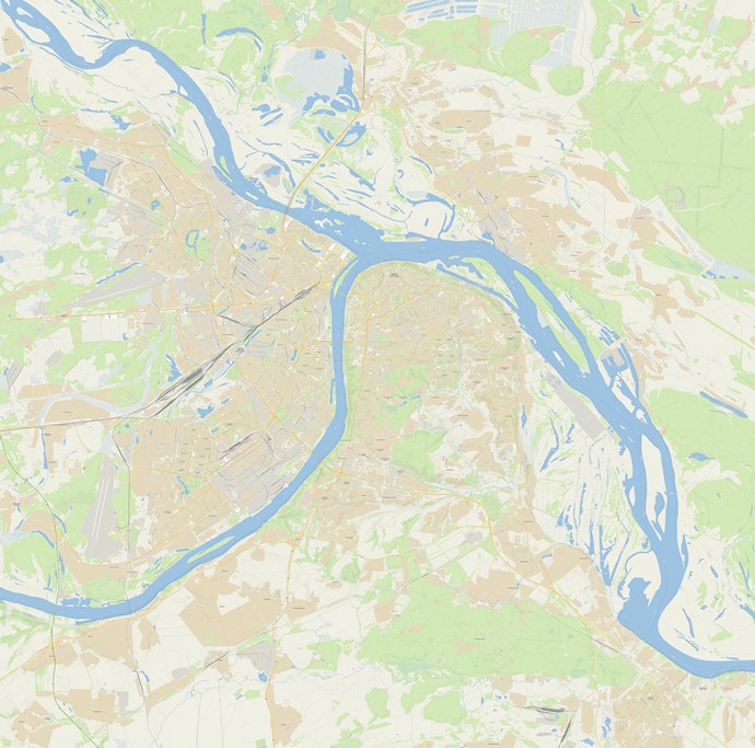 Подробная карта Нижнего Новгорода