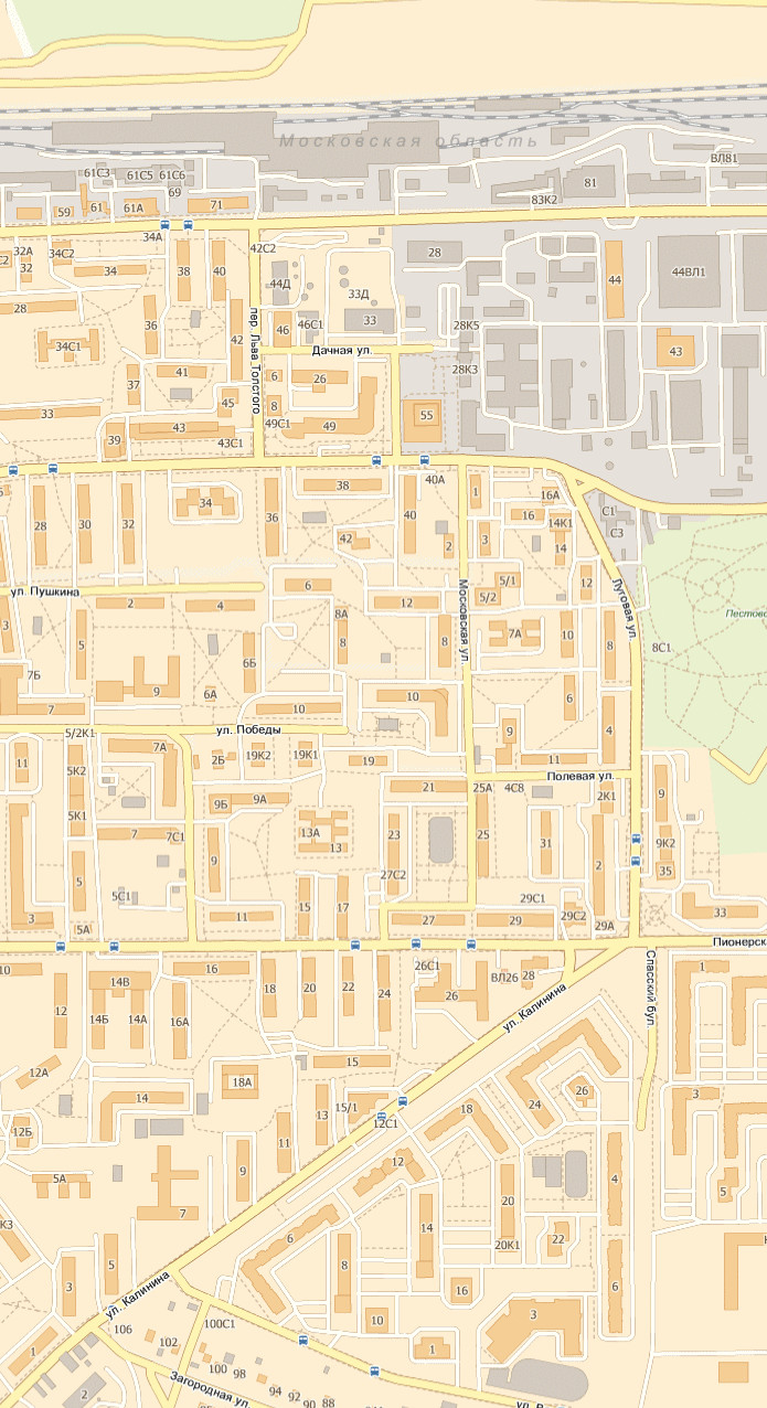 Карта города Балашиха