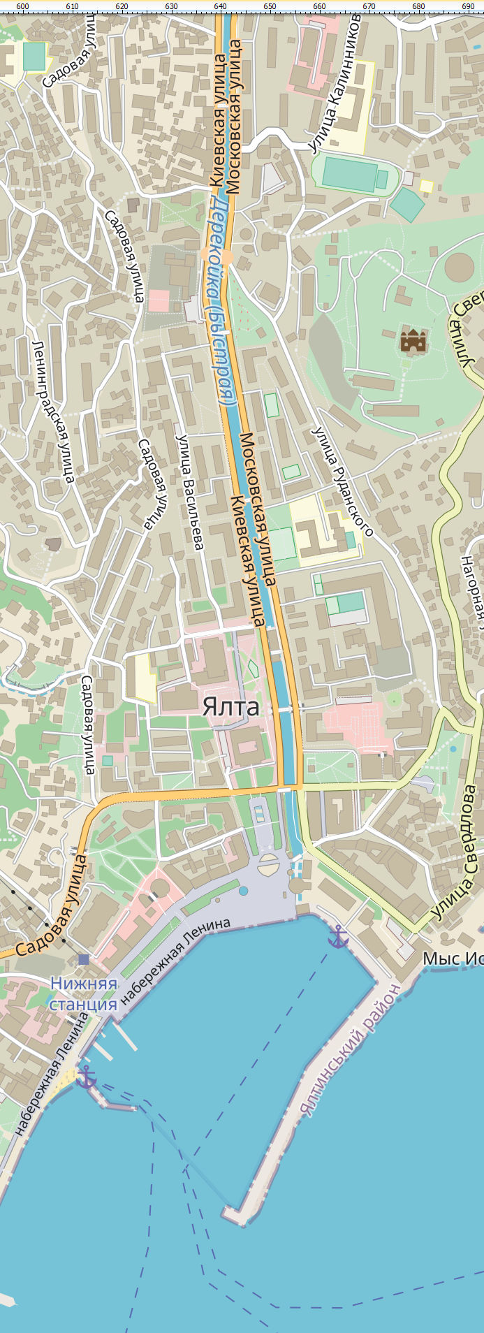 Векторная карта Ялта-ГММ