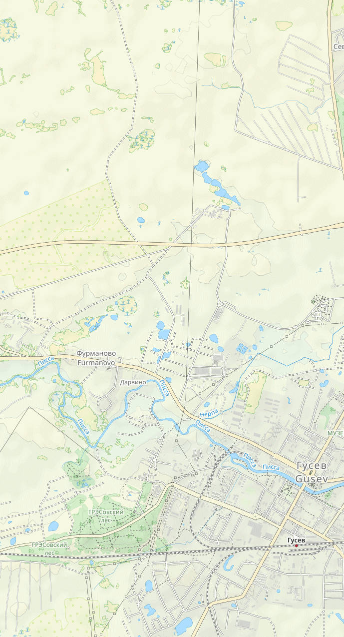 Подробная карта Калининградской области