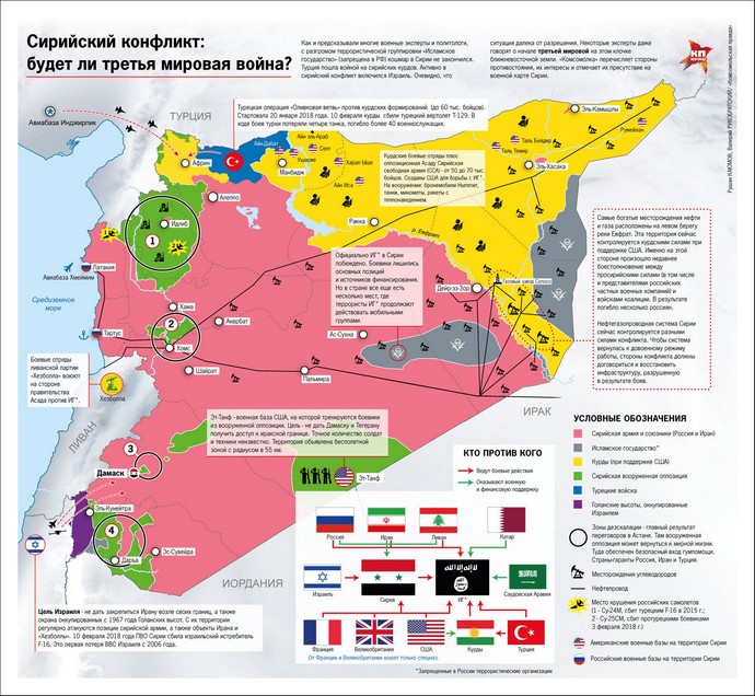 Подробные карты Сирии