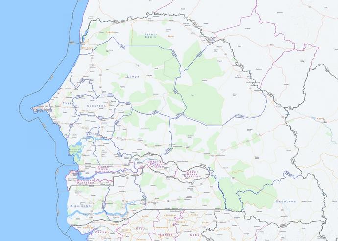 Карты Сенегала