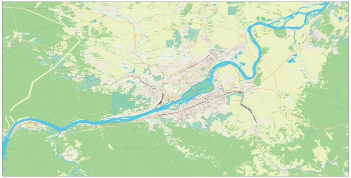 Векторная карта Красноярск-ШС
