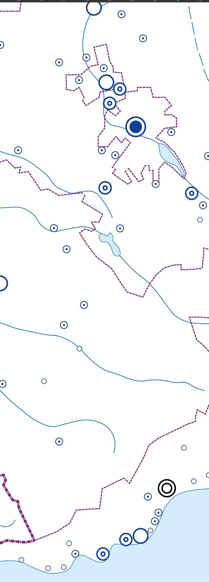 Векторная контурная административная карта Крым-КБ для скачивания и пе