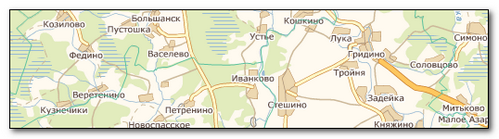 Подробная карта Смоленской области
