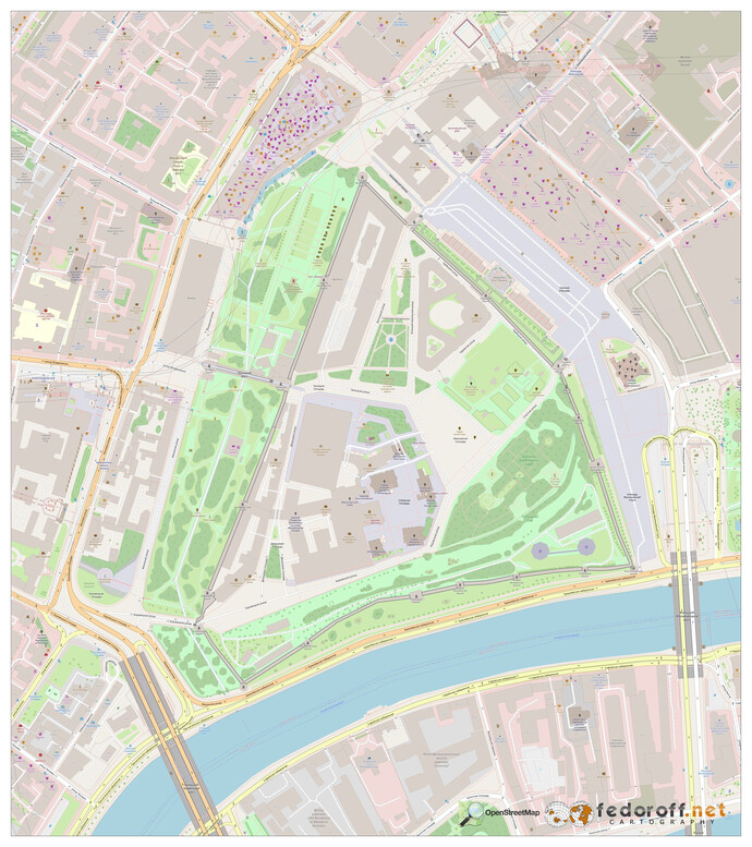 География Московского Кремля